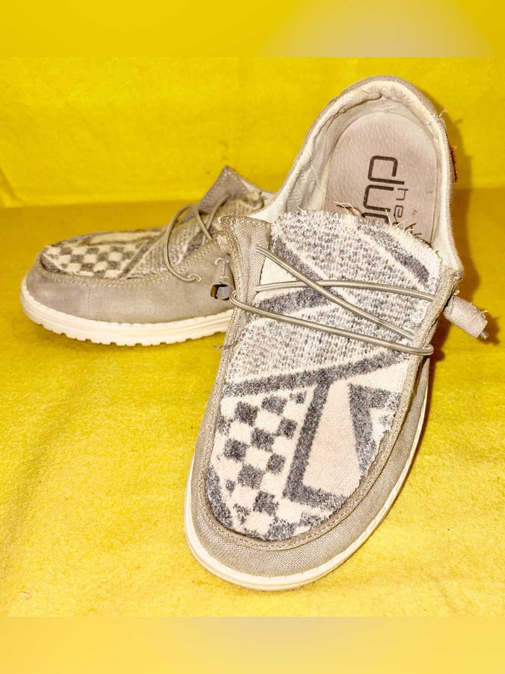 Hey Dude Wendy Chambray shoes - light grey - Women’s 8   EU 39    AWESOME SHOES